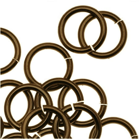 Artistic Wire, Chain Maille Jump Rings, 18 Ga / ID 5.56mm / 110pc, Antiqued Brass