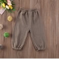 thumbnail image 4 of Douhoow Kids Baby Pants Wrinkled Cotton Trousers Vintage Bloomers Solid Color Pants, 4 of 6