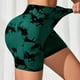 thumbnail image 5 of Pantalones cortos deportivos con efecto tie dye sin costuras para mujer, pantalones cortos push up de cintura alta elásticos de verano 2024, pantalones cortos de yoga para entrenamiento de fitness y g, 5 of 5