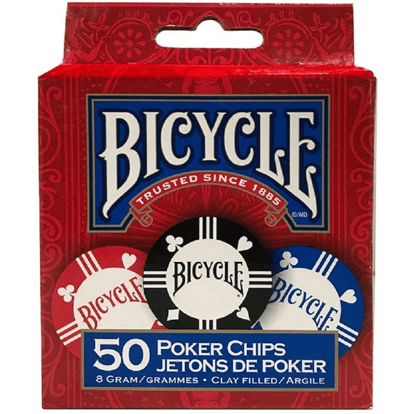 Playing Cards: 50 Poker Chips (Blue Packaging)