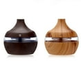 thumbnail image 1 of Wood Grain Essential Oil Aromatherapy Diffuser USB Charging Home Air Humidifier Purify Soothing LED Night Light Mist Maker, 1 of 19