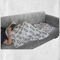 thumbnail image 5 of Wedding Soft Flannel Fleece Blanket, Monochrome Corsage Bouquets Rose Bloom Bouquets Romantic Bridal Theme, Cozy Plush for Indoor and Outdoor Use, 50" x 70", Charcoal Grey and White, by Ambesonne, 5 of 5