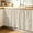 White Biscotti Beige, variant on Eucalyptus Leaves Sink Skirt 11"Wx13"L,Dustproof Under Sink Curtain with Self Adhesive Tape,Farmhouse Botanical Plants Wooden Grain Cabinet Curtain Cover for Bathroom Vanity,Kitchen Storage Shelf