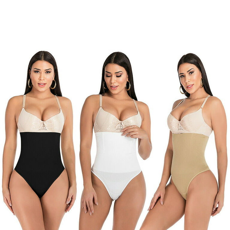 Women's Basic High-Waist Shapers Trainer Tummy Control Thong Panty
