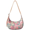 thumbnail image 1 of Sac à Bandoulière Vintage à Motif Cachemire avec Courroie Ajustable, Sac Bandoulière Léger en Nylon pour Femmes, Design Floral Bohème, Portable, Compact, 1 of 5