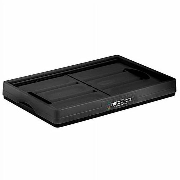 3-pack Instacrate Collapsible 12-gallon Storage Bin for Easy Storage (Black)