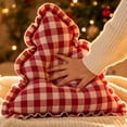 thumbnail image 5 of Eolstice Vintage Christmas Tree Shaped Throw Pillow, Ruffled Decorative Stuffed Cushion for Sofa Couch Bedroom Home Decoration, 5 of 7