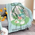 thumbnail image 2 of Sofa Vama Ropa de Cama Manta de Pascua con huevos de Pascua, franela, impresión digital, manta de acondicionamiento, manta para la siesta for Navideño, 2 of 4