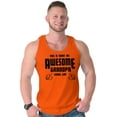 thumbnail image 3 of What An Awesome Grandpa Looks Like Tank Top Sleeveless Tee Men Brisco Brands 3X, 3 of 6