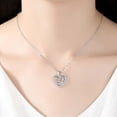 thumbnail image 4 of Up to 65% Off Heart Necklace Christmas Gift Hollow Creative Heart Wrapped Heart Necklace Jewelry Diamond Heartbeat Necklace Gift For Friendship Necklace Rings Earring Jewelry on Clearance, 4 of 6
