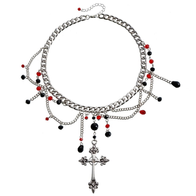 Collar con diseño de nicho de joyería de estilo europeo y americano con doble capa de borlas de perlas de imitación y mariposa de amor para mujer