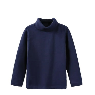 Hwmodou Girls Base Layer Top s Turtleneck Base Shirt 2024Winter Cottonblend Mens And Womens Long Sleeved T Shirts With Warm Thermal Tops