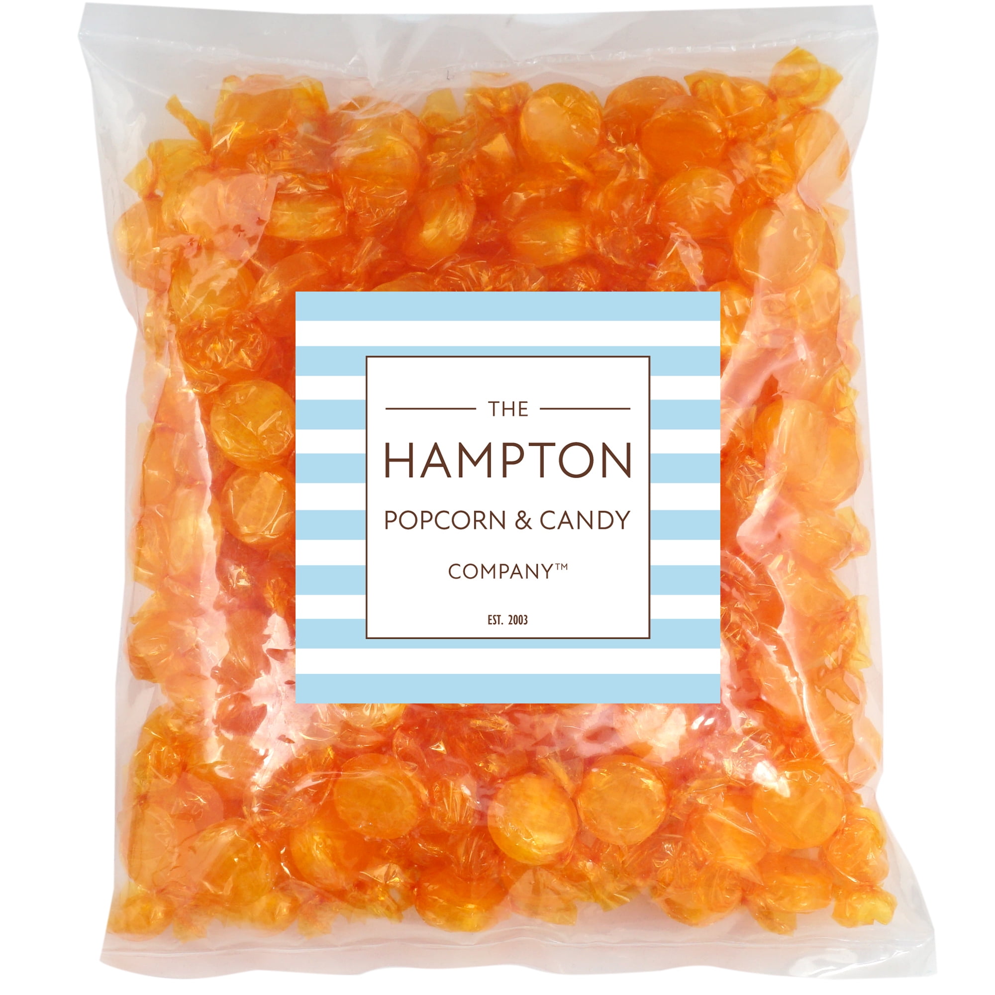 Butterscotch Hard Candy - 5lb Bulk Bag (Approx. 375 pcs) - Individually Wrapped Butterscotch Candy Discs - The Hampton Popcorn & Candy Company