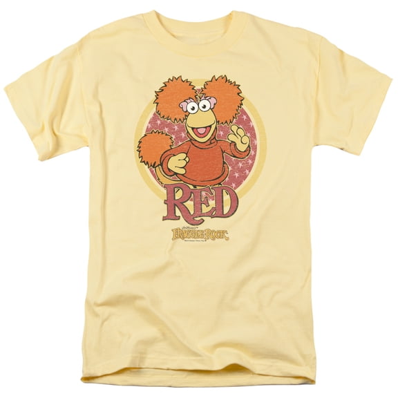 Fraggle Rock Red Circle S/S Adult 18/1 T-Shirt Banana