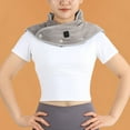 thumbnail image 4 of 3 Levels Temperature Wrap Shape Massager 3 Levels Vibration Carbon Fiber Heating for Shoulder Pain Treatment  Purple, 4 of 8