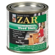 Zar 12106 Oil Based Wood Stain, Black Onyx, 1/2 Pint