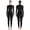 D030072F-Black, variant on UPF 50+ Women's Rash Guard Swimsuit Long Sleeve One Piece - Full Body Sun Protection Swimwear, Surfing Diving Swim Suit, Chlorine Resistant, Beach Cover Up (XS-XXL)