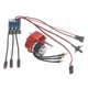 thumbnail image 2 of Kit ESC de caja de cambios con motor sin escobillas, controlador de velocidad eléctrico para reparación de coches RC 1/12 Rojo SM30, 2 of 9