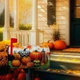 thumbnail image 3 of Fall Harvest Mailbox Covers Magnetic Standard Size Thanksgiving Pumpkin Mailbox Cover Autumn Maple Leaves Mailbox Post Cover Waterproof Mailbox Decor Mailbox Wraps for Garden Yard 21 * 18 Inch, 3 of 6