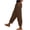Brown, variant on Cotton Linen Pants Lounge Trousers Loose Pants Daily Slacks gauze pants Barrel Pants Pants with Pockets Lightweight Pants Casual Simple Nine Point Pants High Waist Navy XL