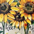 thumbnail image 6 of WYYP Sunflowers Round Table Cover 100% Polyester Tablecloth White, 6 of 8
