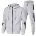 thumbnail image 1 of Men's European And American Style Relaxed Leisure Color Block Autumn And Winter 3D Sports Suit, 1 of 3