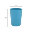 thumbnail image 5 of Mainstays - Blue Round Plastic Tumbler, Ribbed, 18-Ounce, 5 of 7