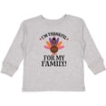 thumbnail image 3 of Inktastic Thanksgiving Girl Turkey Thankful for Family Girls Long Sleeve Toddler T-Shirt, 3 of 5