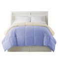 thumbnail image 2 of Benzara BM202046 Genoa Queen Size Box Quilted Reversible Comforter, Blue & Cream, 2 of 4