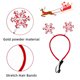 thumbnail image 3 of Paquete de 4 diademas navideñas para perros, con forma de árbol de Navidad, cuerno de ciervo, copo de nieve, accesorios para disfraces navideños para mascotas, suministros de decoración para fiestas, 3 of 5
