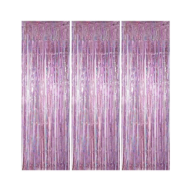 Paquete de 3 cortinas con flecos, decoraciones para fiestas, bodas, graduaciones, cumpleaños, eventos de Navidad, suministros para fiestas Zhivalor CPB-SSW247-7