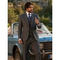 thumbnail image 2 of Men's Suit 3 Piece Slim Fit Jacket + Vest + Pants Set | Wedding Formal Business Suits Elegant Tuxedo | Peaked Lapel Blazer, 2 of 6