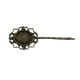 thumbnail image 4 of 10 Piezas de Bronce Ovalada Pinza para El Cabello Pin Headwear Joyería, 4 of 6