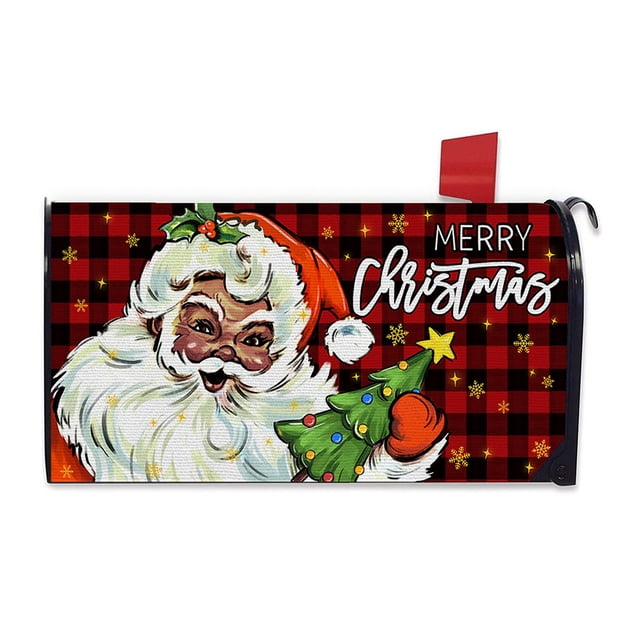 Ruiboury Weather-resistant And Robust Couch Cover Easy To Vivid Print Christmas Deer Pattern Mailbox Sleeve Cloth Standard Size YTYH2309049 3Set