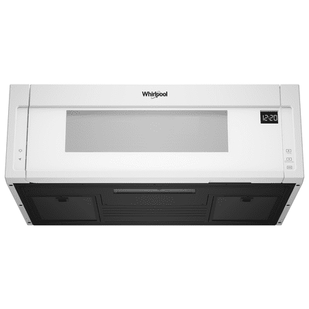 Whirlpool - 1.1 Cu. Ft. Low Profile Over-the-Range Microwave Hood Combination - White