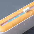 thumbnail image 4 of Injueey Cortador de película adhesiva 2 en 1, caja deslizante para envoltorio de alimentos, mantenimiento fresco, cortador de papel de lata Organizadores de utensilios de cocina Amarillo, 4 of 6