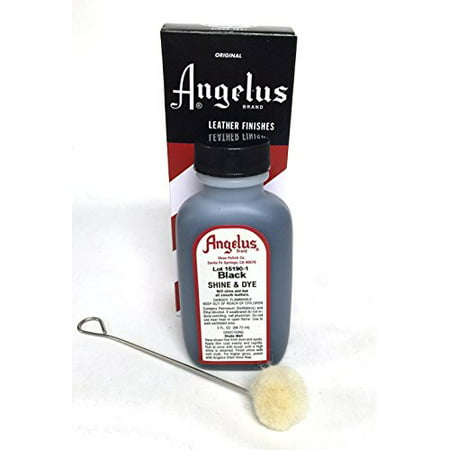 Angelus Leather Shoe, Boot Shine & Dye with Applicator, 3 (Best Shoe Polish For Black Leather Boots)