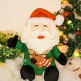 thumbnail image 6 of Merry Christmas Decoration Animated Musical Santa Claus Elk Figurine LED Glowing Soft Plush Stuffed Doll Singing Christmas Puppet Toy Fireplace Home Desktop Decorations Ornament Xmas Holiday, 6 of 7