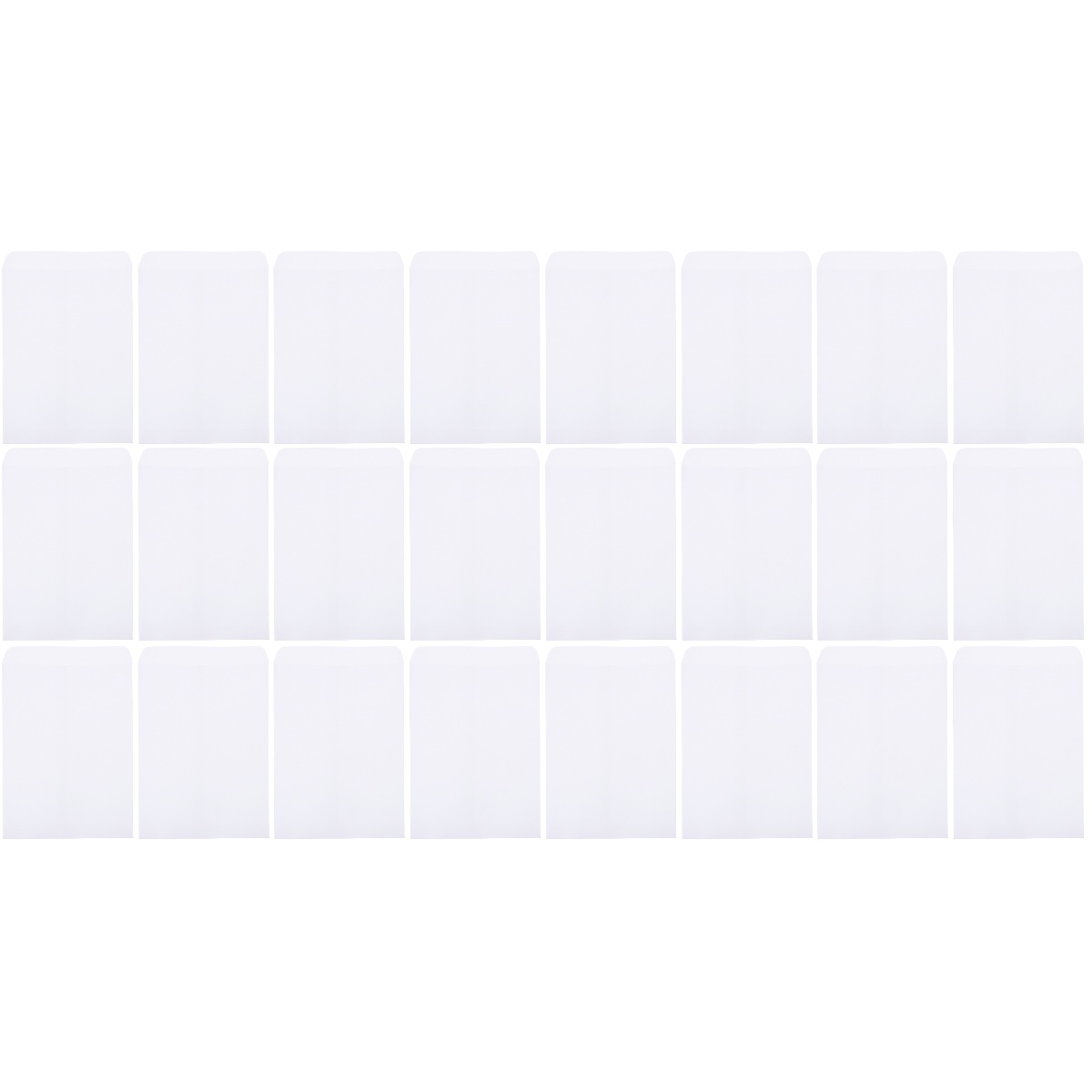 Hemoton 200 pcs  White Paper Envelope Open End Self Seal Envelopes Open End Self Seal Envelopes for Home Mailing Documents Office Business Legal School White