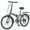 Gray, variant on Meghna 24 inch Folding Bike 7 Speed V Brake City Commuter for Men Women Daily Commuting Black