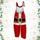 thumbnail image 5 of Mono con estampado navideño para mujer, informal, holgado, con tirantes ajustables, holgado, versátil, con tirantes, pierna ancha y ajustable, 5 of 5