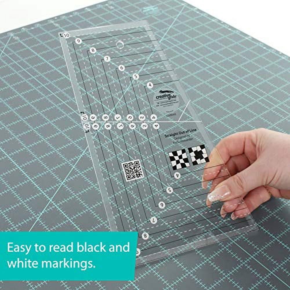 Creative Grids Quilt Ruler Straight Out Of Line 6in x 10in