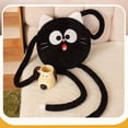thumbnail image 6 of Funny Cat Plush Pillow Long Bendable Limbs Soft Stuffed Animal Cute Character Plush Toys Cuddle Cushion for Home Bedroom Decor Playtime Gift for Student and Adults White 1 Pack, 6 of 9