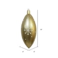 thumbnail image 2 of Vickerman MC180238 16 in. Champagne Candy Drop White Snowflake Ornament, 2 of 2