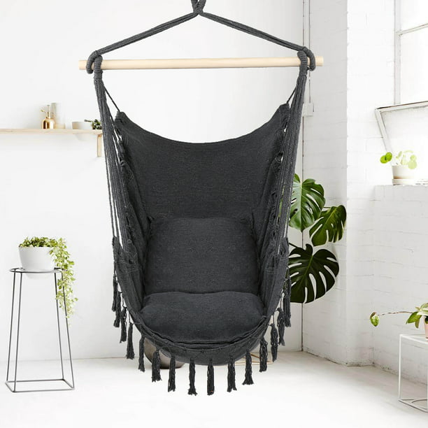 Enyopro Hammock Chair Macrame Swing, Swinging Hammock Chair For Bedroom