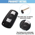 thumbnail image 3 of Unique Bargains - Carcasa para llave de mando a distancia de 3 botones, carcasa de entrada sin llave, repuesto negro para BMW 325i 2006-2011, 3 of 6