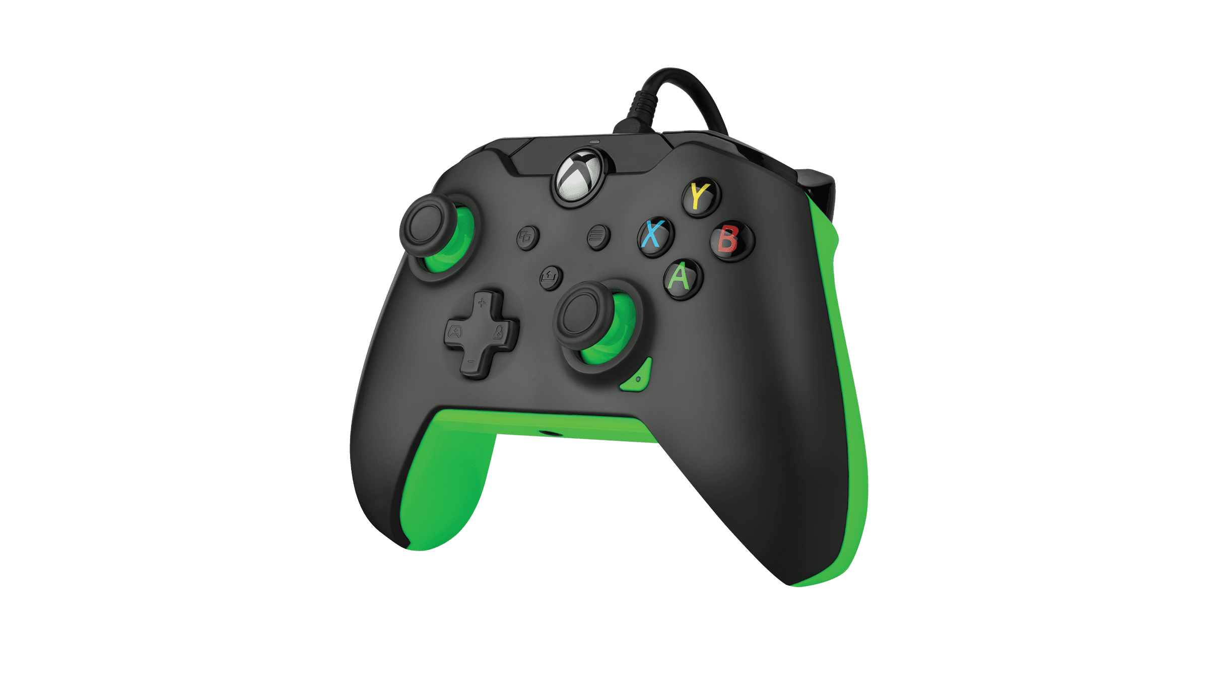 PDP Neon Wired Controller for Xbox & Windows 10/11, Black/Green