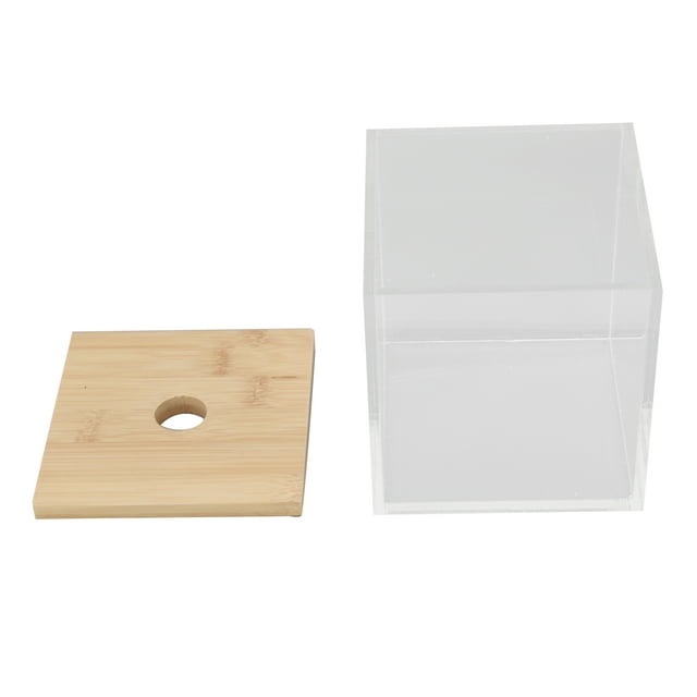 Soporte acrílico para cápsulas de café, ahorro de espacio, a prueba de polvo, duradero, caja de almacenamiento de cápsulas de café, fácil de transportar, con tapa para café LHCER 1