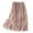 Pink, variant on Gfyviroh Skirts for Women Lightweight Cotton Linen Pleated Elastc Waist Skirts Casual Solid Color Pull On Flowy Midi Skirts