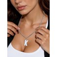 thumbnail image 4 of KeyStyle Initial Necklaces for Women Letter Necklace A-Z Pendant Chain Necklaces Personalized Jewelry Valentine's Gifts for Women & Men, 4 of 8
